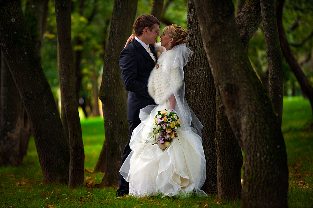 Александр и Лана, свадебная фотосъемка, love story, прогулка в парке, свадебный репортаж
